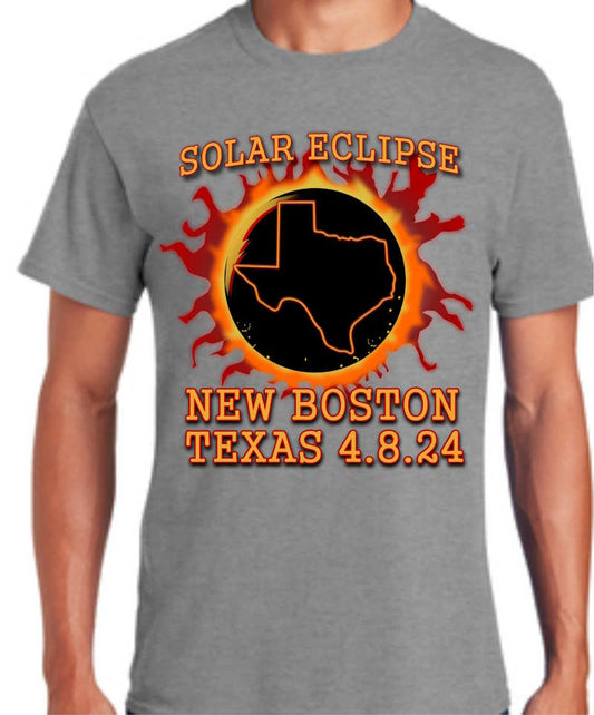 Solar Eclipse TX State T-Shirt